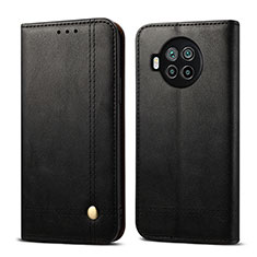 Custodia Portafoglio In Pelle Cover con Supporto T02 per Xiaomi Mi 10i 5G Nero