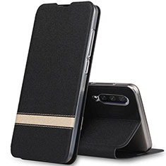 Custodia Portafoglio In Pelle Cover con Supporto T02 per Xiaomi Mi A3 Nero