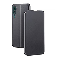 Custodia Portafoglio In Pelle Cover con Supporto T02 per Xiaomi Mi Note 10 Pro Nero