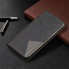 Custodia Portafoglio In Pelle Cover con Supporto T02 per Xiaomi Poco M2 Pro Nero