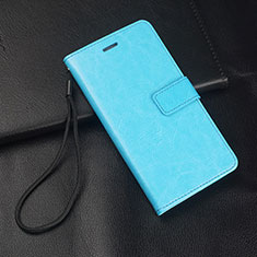 Custodia Portafoglio In Pelle Cover con Supporto T02 per Xiaomi Redmi Note 8 Pro Cielo Blu