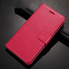 Custodia Portafoglio In Pelle Cover con Supporto T02 per Xiaomi Redmi Note 8T Rosa Caldo