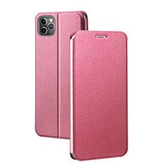 Custodia Portafoglio In Pelle Cover con Supporto T03 per Apple iPhone 11 Pro Rosa