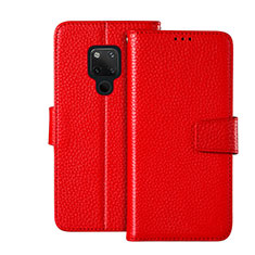 Custodia Portafoglio In Pelle Cover con Supporto T03 per Huawei Mate 20 X 5G Rosso