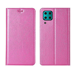 Custodia Portafoglio In Pelle Cover con Supporto T03 per Huawei Nova 6 SE Rosa