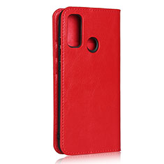 Custodia Portafoglio In Pelle Cover con Supporto T03 per Huawei P Smart (2020) Rosso