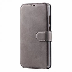 Custodia Portafoglio In Pelle Cover con Supporto T03 per Huawei P30 Lite New Edition Grigio