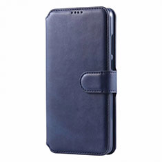 Custodia Portafoglio In Pelle Cover con Supporto T03 per Huawei P30 Lite XL Blu