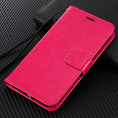 Custodia Portafoglio In Pelle Cover con Supporto T03 per Huawei P40 Lite 5G Rosa Caldo
