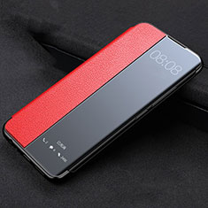 Custodia Portafoglio In Pelle Cover con Supporto T03 per Huawei P40 Pro Rosso