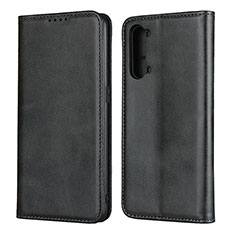 Custodia Portafoglio In Pelle Cover con Supporto T03 per Oppo Find X2 Lite Nero