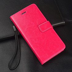 Custodia Portafoglio In Pelle Cover con Supporto T03 per Oppo R17 Pro Rosa Caldo