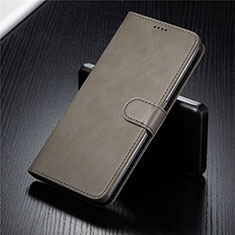 Custodia Portafoglio In Pelle Cover con Supporto T03 per Samsung Galaxy A80 Grigio