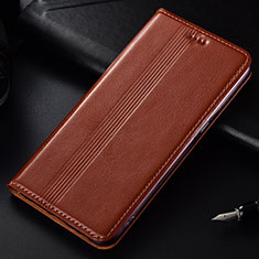 Custodia Portafoglio In Pelle Cover con Supporto T03 per Samsung Galaxy Note 10 Plus 5G Arancione