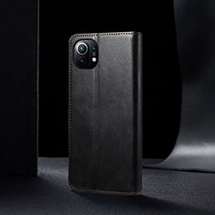 Custodia Portafoglio In Pelle Cover con Supporto T03 per Xiaomi Mi 11 5G Nero