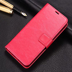 Custodia Portafoglio In Pelle Cover con Supporto T03 per Xiaomi Mi A3 Rosso