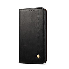 Custodia Portafoglio In Pelle Cover con Supporto T03 per Xiaomi Redmi 9A Nero
