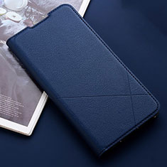 Custodia Portafoglio In Pelle Cover con Supporto T03 per Xiaomi Redmi Note 8 (2021) Blu