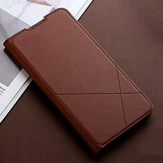 Custodia Portafoglio In Pelle Cover con Supporto T03 per Xiaomi Redmi Note 8T Marrone