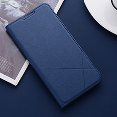 Custodia Portafoglio In Pelle Cover con Supporto T04 per Huawei Honor 20 Lite Blu