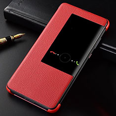 Custodia Portafoglio In Pelle Cover con Supporto T04 per Huawei Mate 20 Rosso