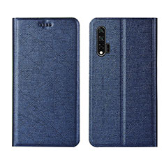 Custodia Portafoglio In Pelle Cover con Supporto T04 per Huawei Nova 6 5G Blu