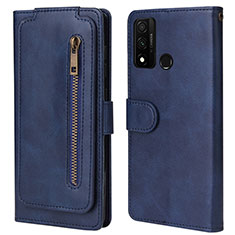Custodia Portafoglio In Pelle Cover con Supporto T04 per Huawei Nova Lite 3 Plus Blu