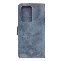 Custodia Portafoglio In Pelle Cover con Supporto T04 per Huawei P40 Pro+ Plus Grigio