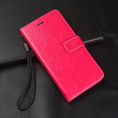 Custodia Portafoglio In Pelle Cover con Supporto T04 per Oppo RX17 Neo Rosa Caldo