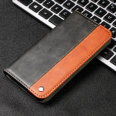 Custodia Portafoglio In Pelle Cover con Supporto T04 per Samsung Galaxy Note 10 Arancione