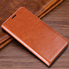 Custodia Portafoglio In Pelle Cover con Supporto T04 per Samsung Galaxy S20 Ultra Arancione