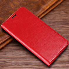 Custodia Portafoglio In Pelle Cover con Supporto T04 per Samsung Galaxy S20 Ultra Rosso