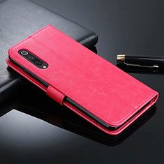 Custodia Portafoglio In Pelle Cover con Supporto T04 per Xiaomi Mi A3 Rosso