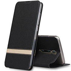 Custodia Portafoglio In Pelle Cover con Supporto T04 per Xiaomi Redmi K20 Pro Nero