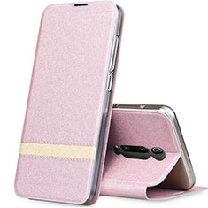 Custodia Portafoglio In Pelle Cover con Supporto T04 per Xiaomi Redmi K20 Pro Oro Rosa