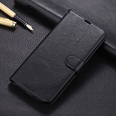 Custodia Portafoglio In Pelle Cover con Supporto T05 per Huawei P20 Lite (2019) Nero