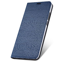 Custodia Portafoglio In Pelle Cover con Supporto T05 per Huawei P30 Lite Blu