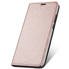 Custodia Portafoglio In Pelle Cover con Supporto T05 per Huawei P30 Lite New Edition Oro Rosa