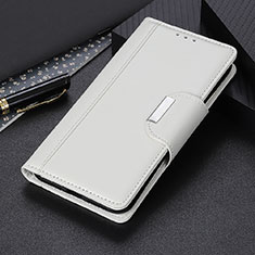 Custodia Portafoglio In Pelle Cover con Supporto T05 per OnePlus 8 Pro Bianco