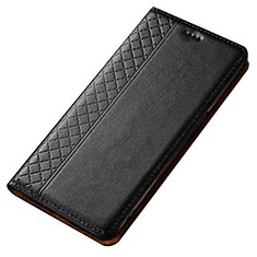 Custodia Portafoglio In Pelle Cover con Supporto T05 per Samsung Galaxy A70S Nero