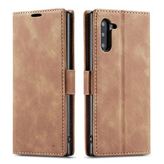 Custodia Portafoglio In Pelle Cover con Supporto T05 per Samsung Galaxy Note 10 5G Arancione