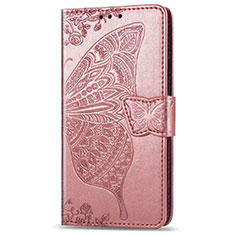 Custodia Portafoglio In Pelle Cover con Supporto T05 per Xiaomi Mi 10 Oro Rosa