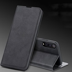 Custodia Portafoglio In Pelle Cover con Supporto T05 per Xiaomi Mi A3 Nero