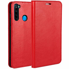 Custodia Portafoglio In Pelle Cover con Supporto T05 per Xiaomi Redmi Note 8 Rosso