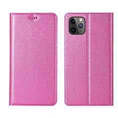 Custodia Portafoglio In Pelle Cover con Supporto T06 per Apple iPhone 11 Pro Rosa