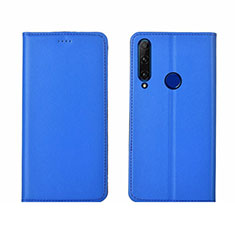 Custodia Portafoglio In Pelle Cover con Supporto T06 per Huawei Honor 20i Blu