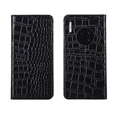 Custodia Portafoglio In Pelle Cover con Supporto T06 per Huawei Mate 30E Pro 5G Nero