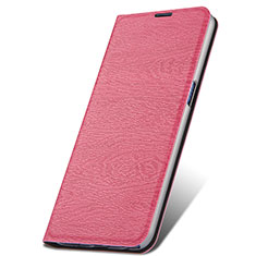 Custodia Portafoglio In Pelle Cover con Supporto T06 per Oppo R17 Pro Rosa Caldo