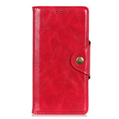 Custodia Portafoglio In Pelle Cover con Supporto T06 per Realme X50 Pro 5G Rosso