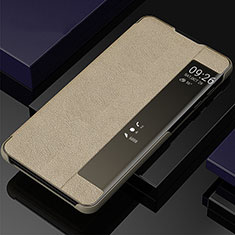 Custodia Portafoglio In Pelle Cover con Supporto T06 per Samsung Galaxy Note 10 Oro